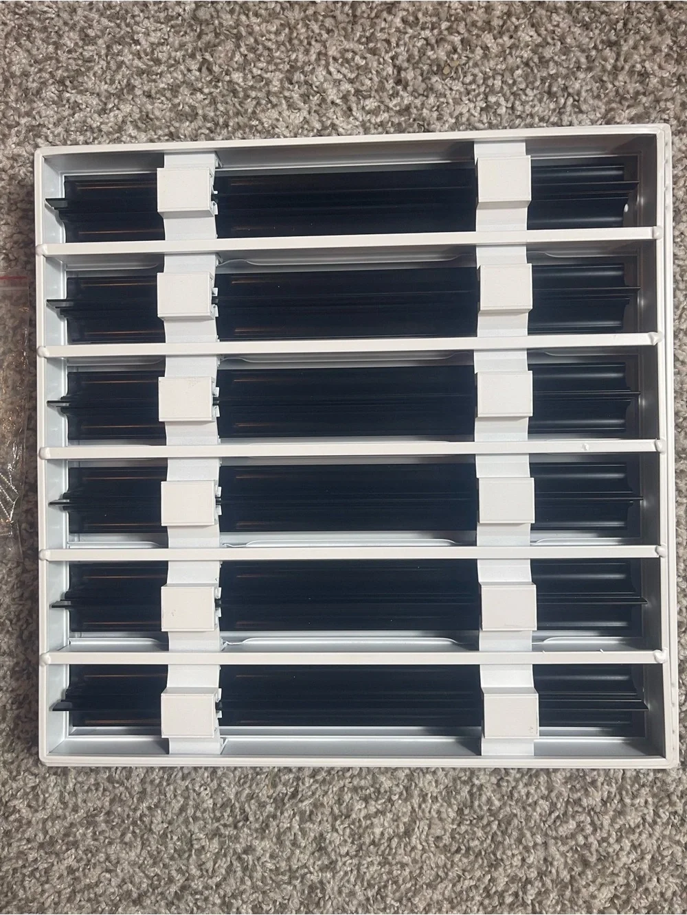 12x12 Modern AC Vent Cover (Duct Opening Cutout), Decorative White Air Vent